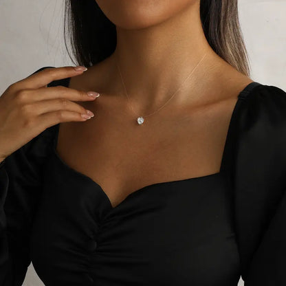 Invisible Floating Crystal Necklace