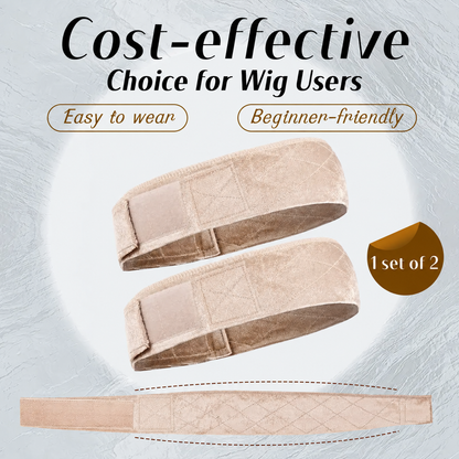 2pcs Non-Slip Wig Grip Band – Adjustable Velvet Headband