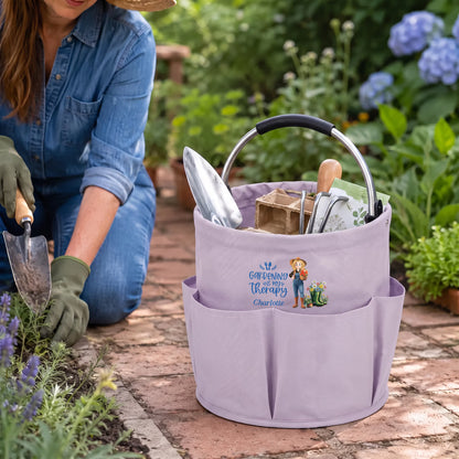 Flower Cartoon Character Gardening Bag