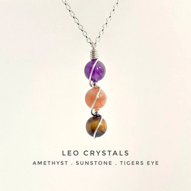 Handmade Zodiac Crystal Necklace