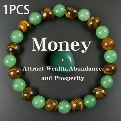 Natural Crystal Beaded Bracelet