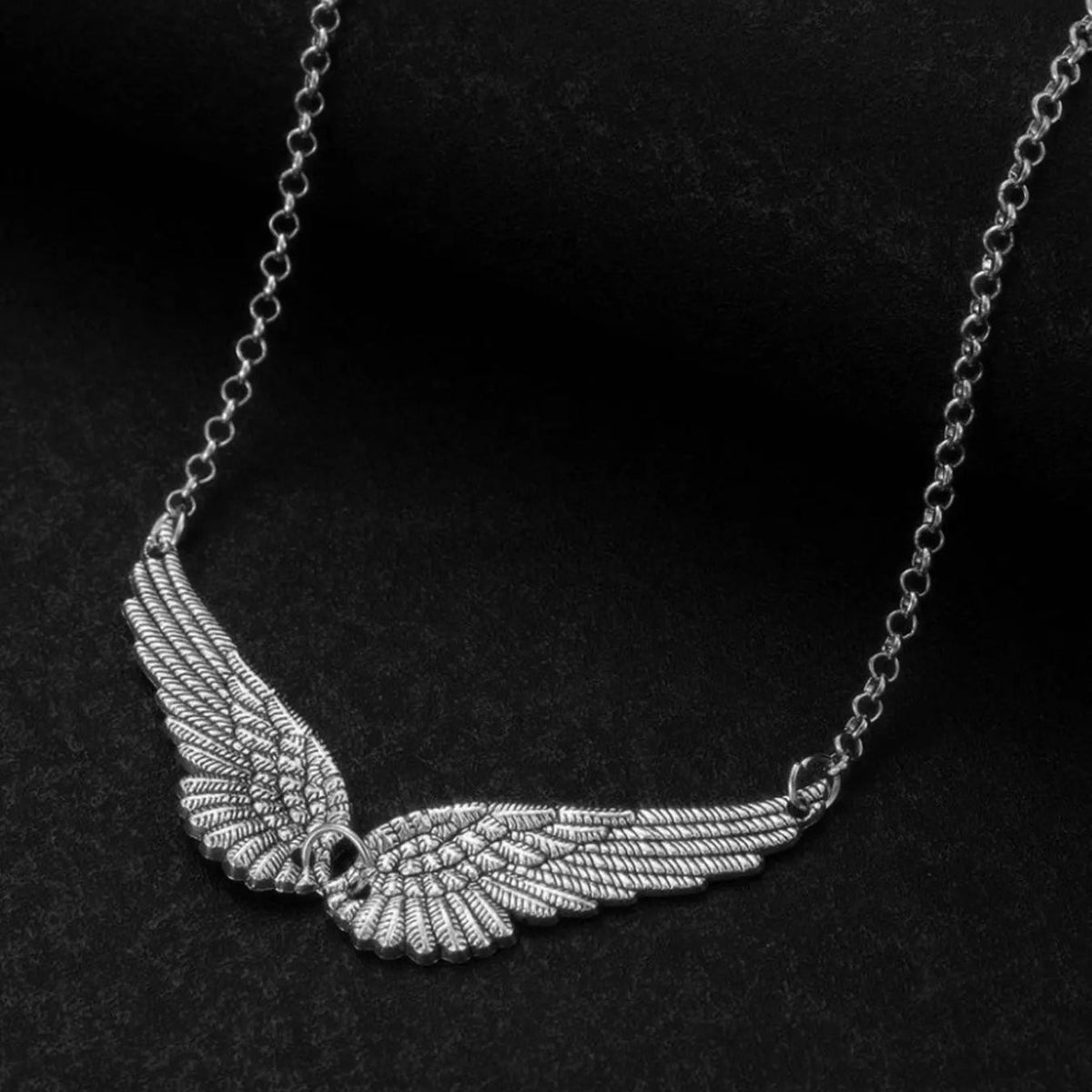 Gothic Angel Wings Necklace