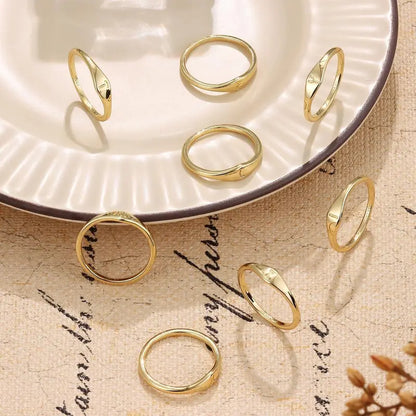 26-Letter Initial Stainless Steel Ring