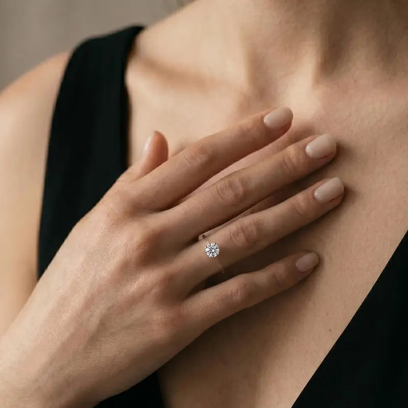 Invisible Floating Diamond Ring（1-2 Carat）