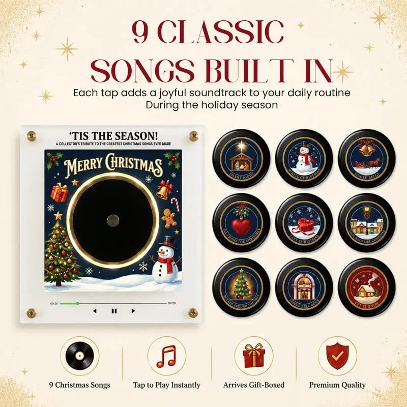 Christmas Music Fridge Magnet – 9 Classic Carols