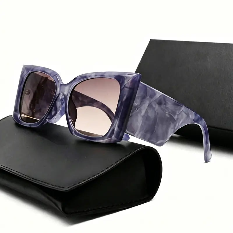 Y2K Aesthetic Oversized Square Cat Eye Sunglasses