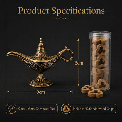 Vintage Aladdin Genie Lamp Incense Holder