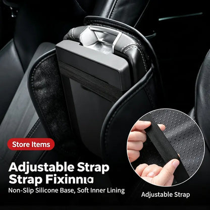 Car Armrest Cushion & Organizer – Padded Non-Slip Cover