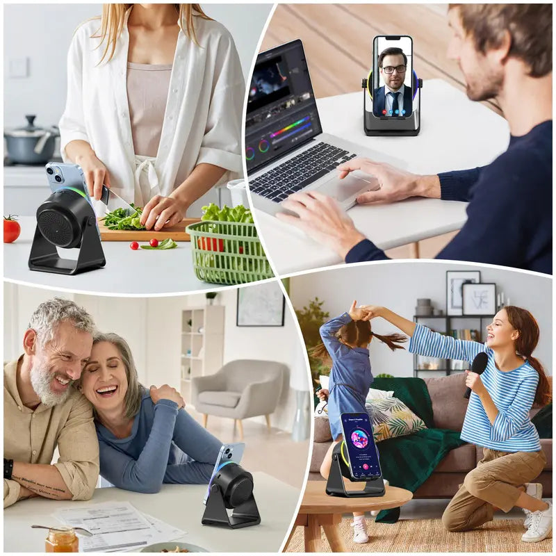 5-in-1 Wireless Charging Bluetooth Speaker Stand
