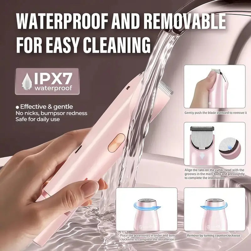 2-in-1 Painless Bikini Hair Trimmer