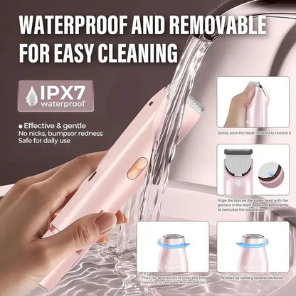 2-in-1 Painless Bikini Hair Trimmer
