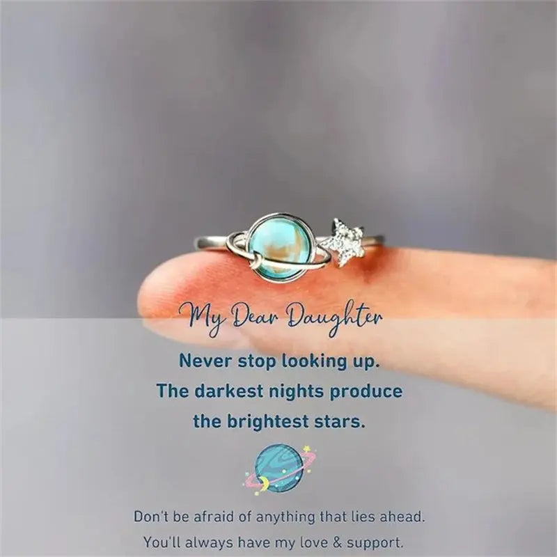 Never Stop Shining Star & Planet Ring
