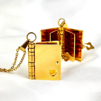 For Sisters - I Love You Sister Book Necklace