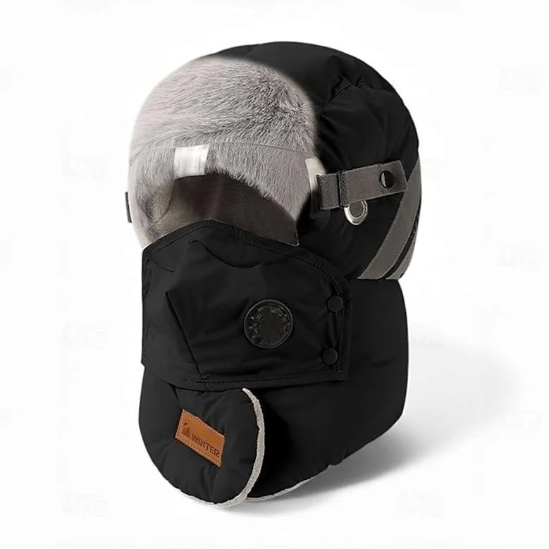 Waterproof Winter Goggles Aviator Bomber Hat