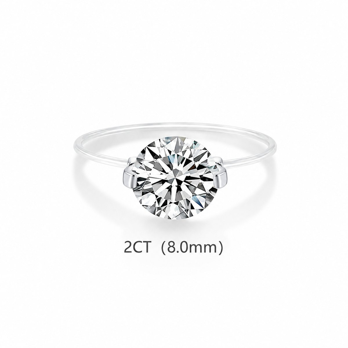 Invisible Floating Diamond Ring（1-2 Carat）