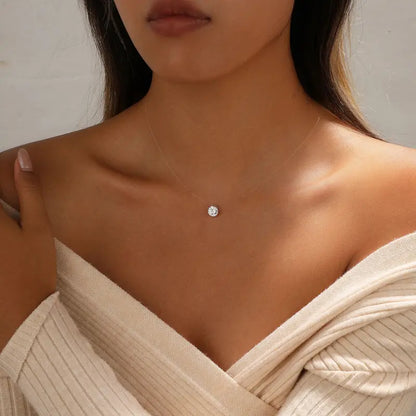Invisible Floating Crystal Necklace