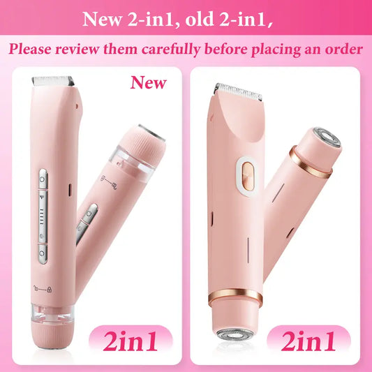 2-in-1 Waterproof Rechargeable Bikini Trimmer