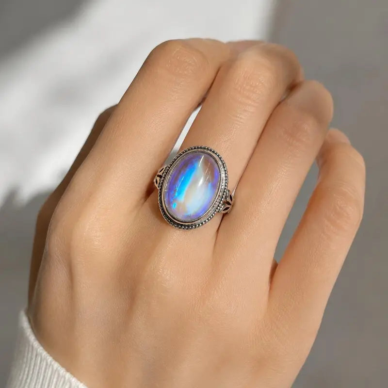 Luna Glow Moonstone Ring