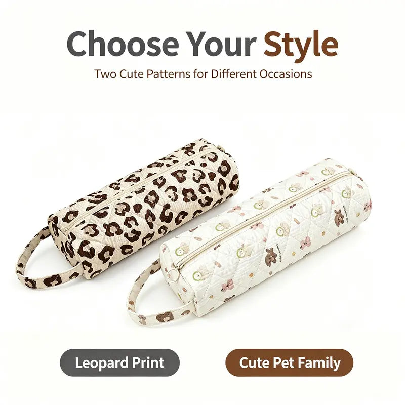 Quilted Large Capacity Travel Makeup & Toiletry Bag