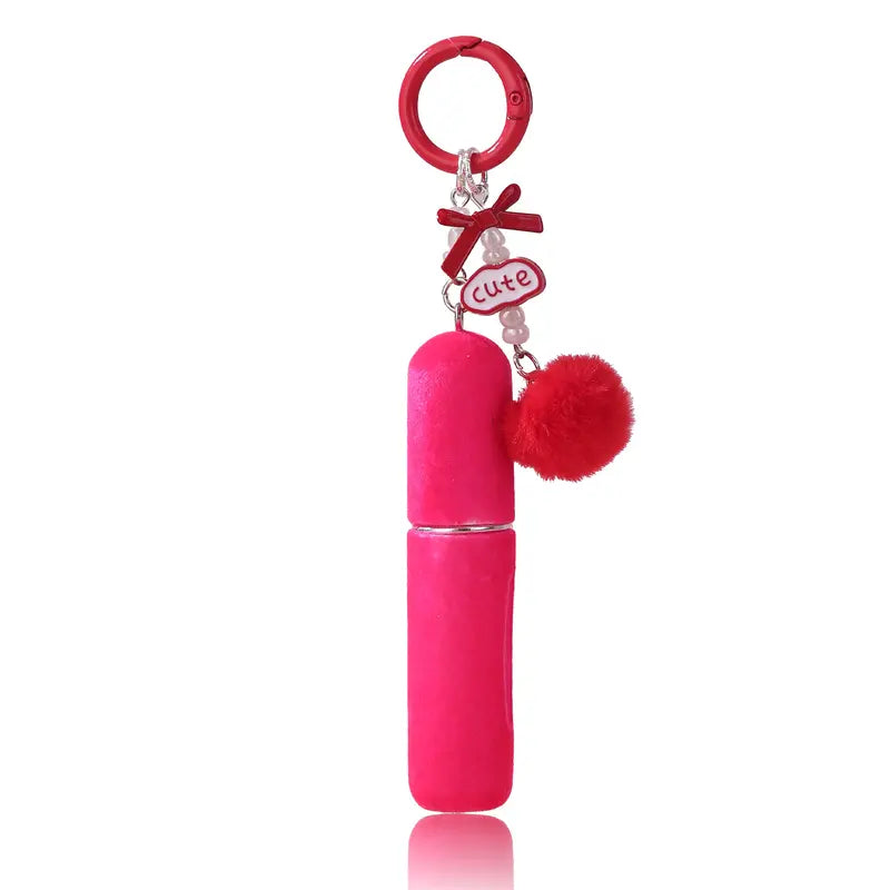 Portable 5ML Perfume Atomizer with Plush Keychain