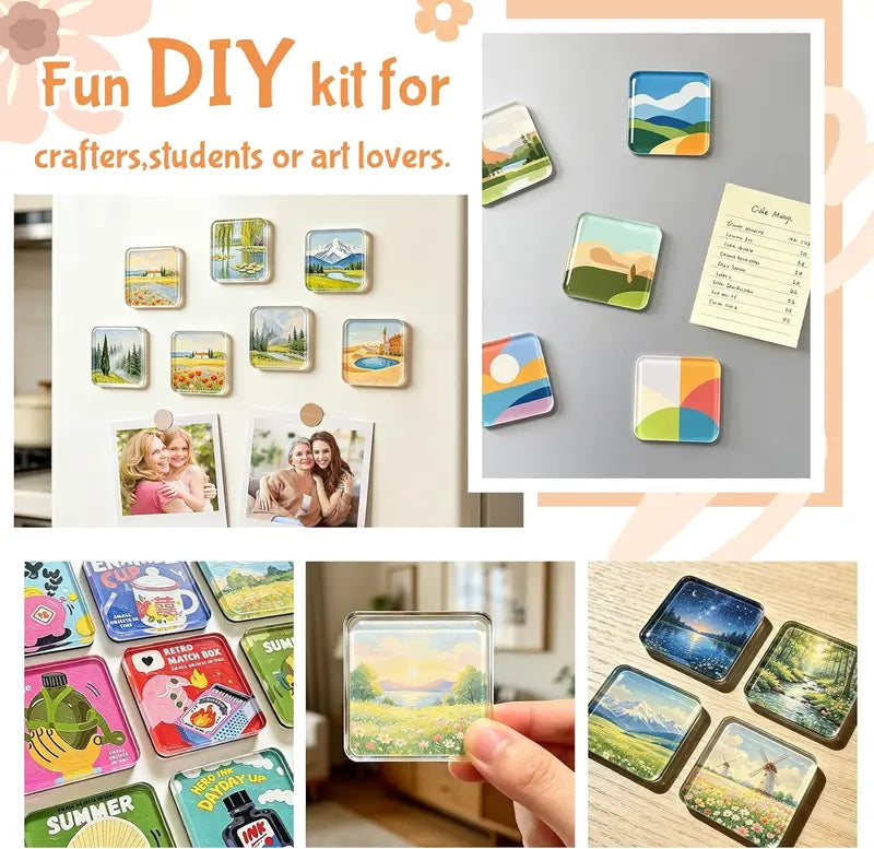 DIY Magnetic Photo Frames for Fridge & Crafts