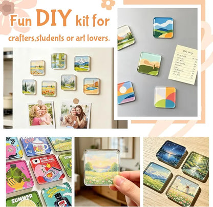 DIY Magnetic Photo Frames for Fridge & Crafts