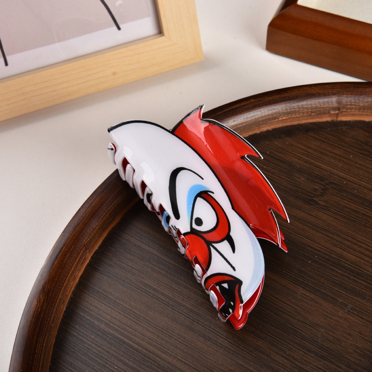 Fun Horror Character Double-Sided Plastic Claw Hair Clips - Halloween Hair Accessories for Women & Men, FallFreshness, Bold Designs for Daily Wear