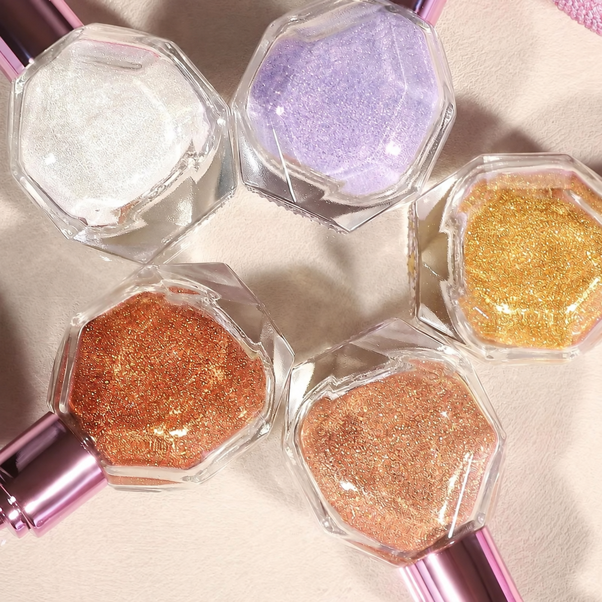 2 PCS Shimmer Glow Face & Body Glitter Spray