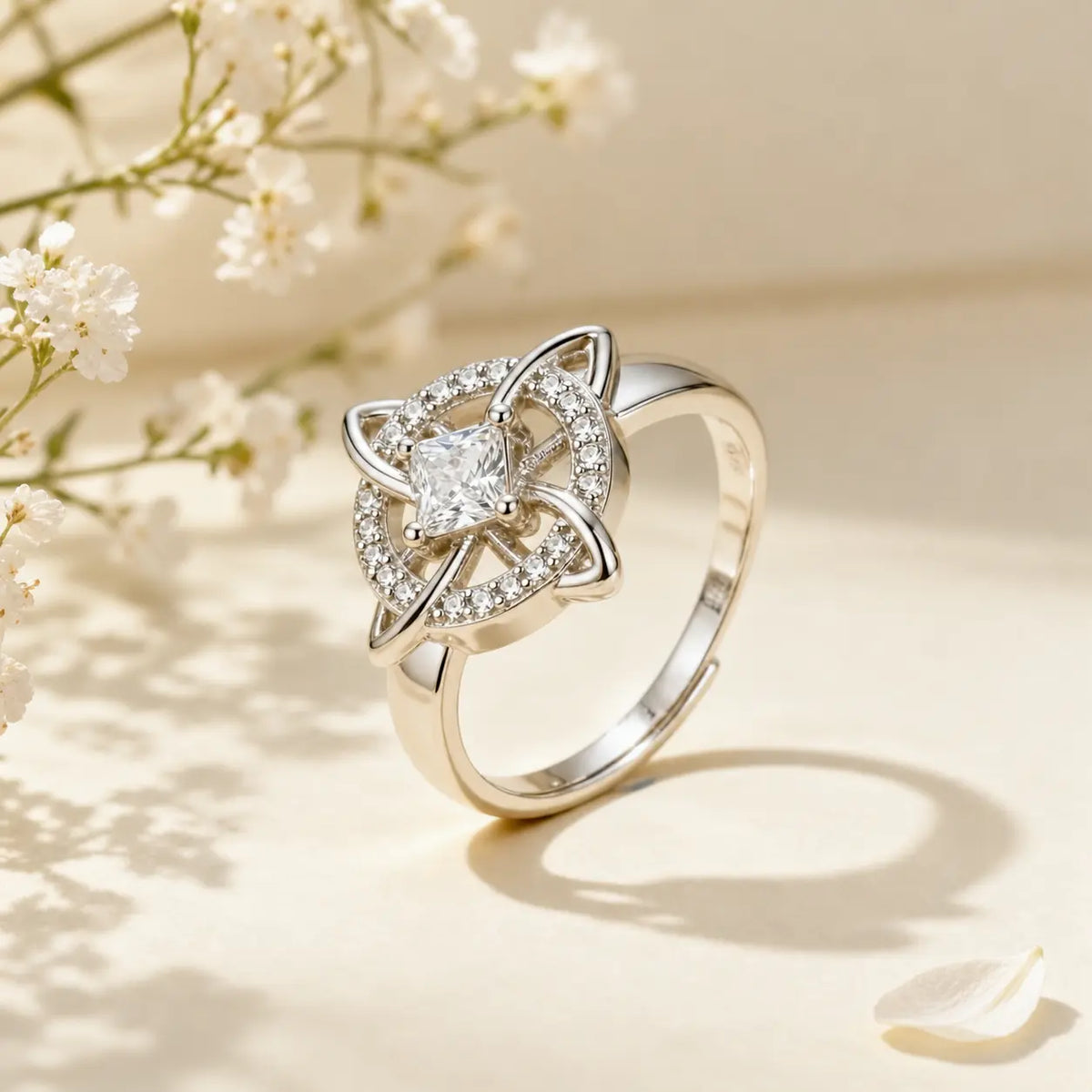 Women's Witchy Celtic Knot Band Ring