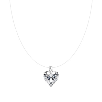 Invisible Floating Crystal Necklace