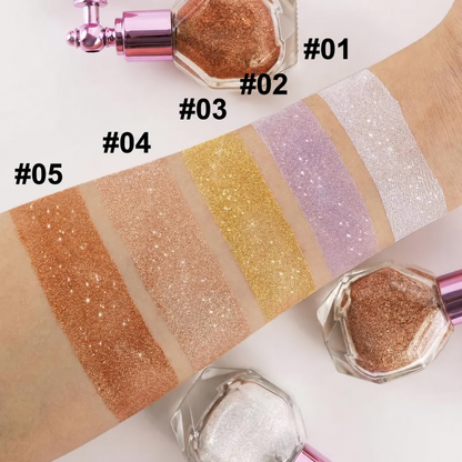 2 PCS Shimmer Glow Face & Body Glitter Spray