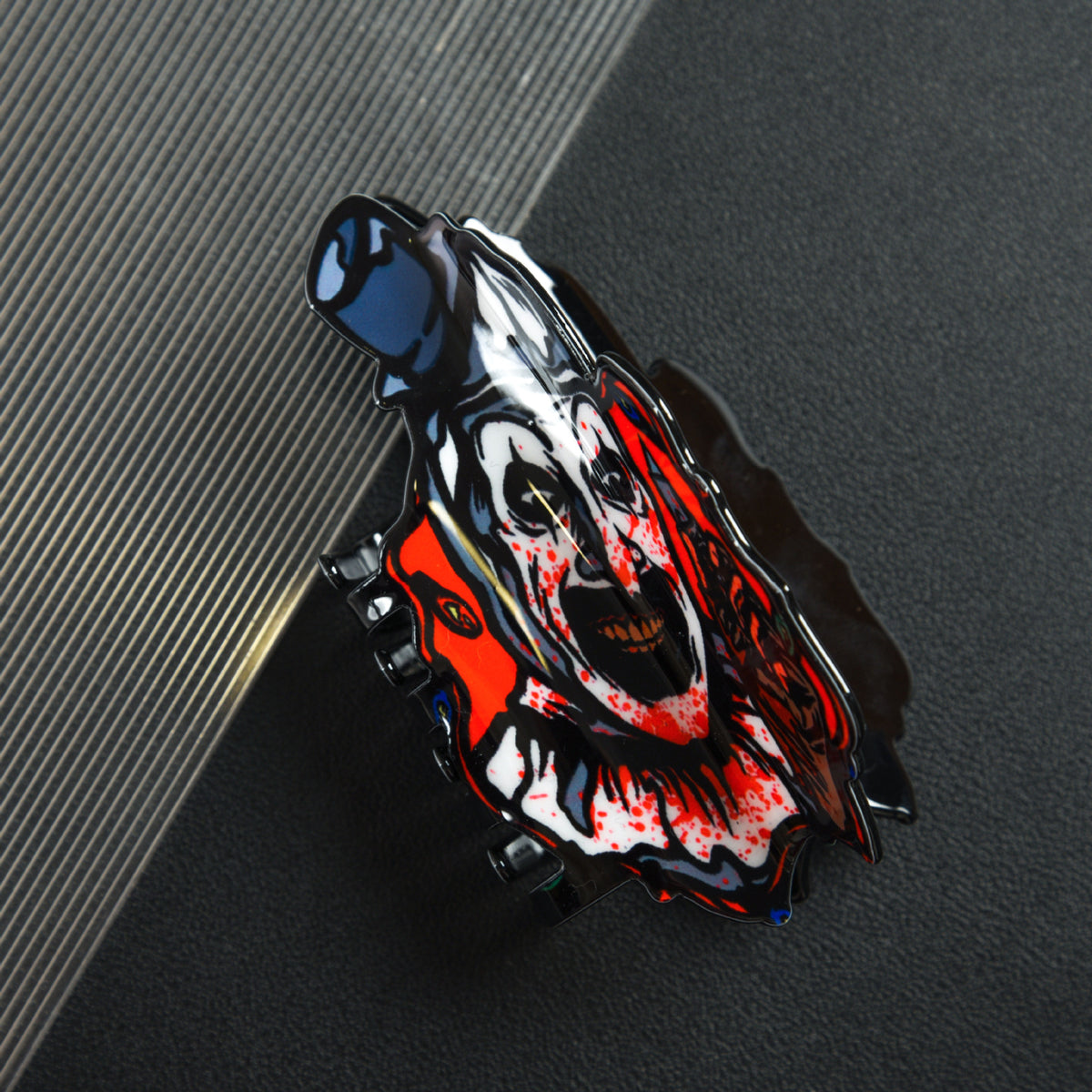Fun Horror Character Double-Sided Plastic Claw Hair Clips - Halloween Hair Accessories for Women & Men, FallFreshness, Bold Designs for Daily Wear