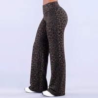 Deep coffee leopard print