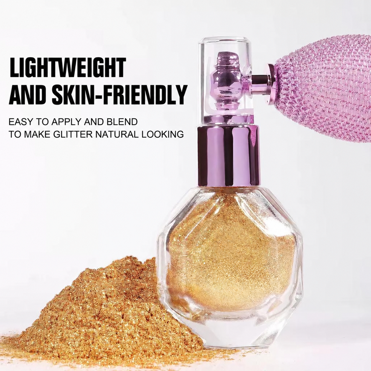 2 PCS Shimmer Glow Face & Body Glitter Spray