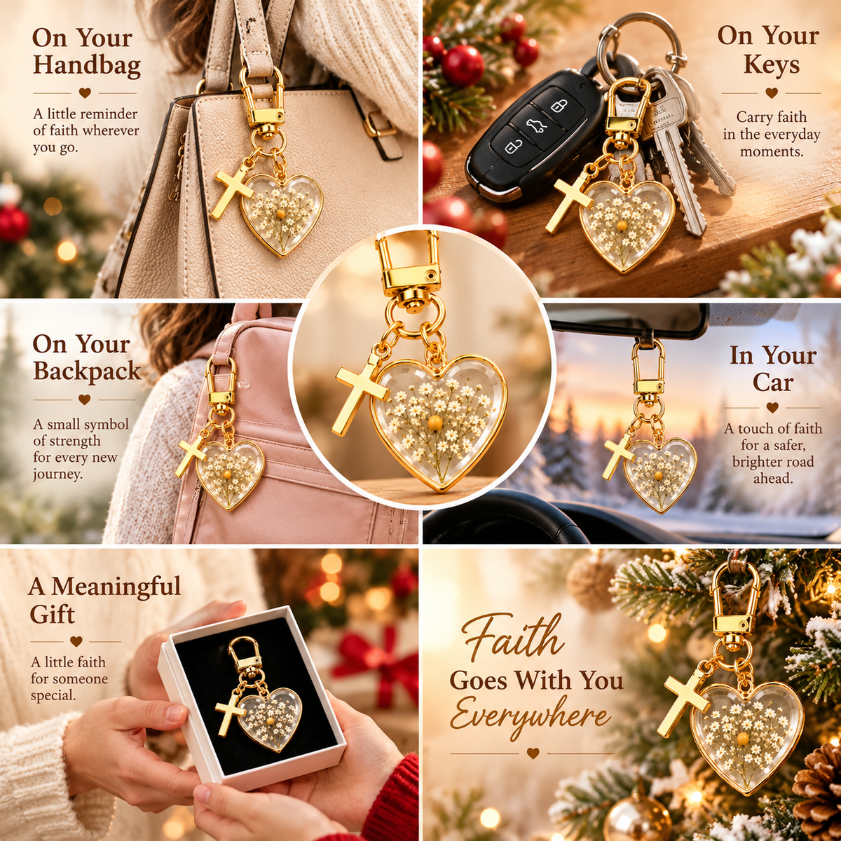 ✝️ Mustard Seed Faith Keychain — Keep Believing