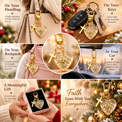 ✝️ Mustard Seed Faith Keychain — Keep Believing