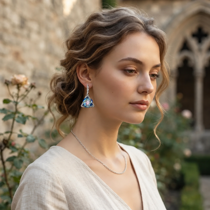 Celtic Trinity Knot Birthstone Earrings
