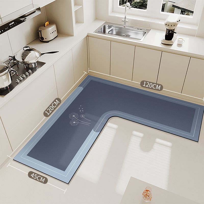 🍳💧L-Shape Diatomite Kitchen Corner Mat | Quickly Absorbs Water and Oil🧽