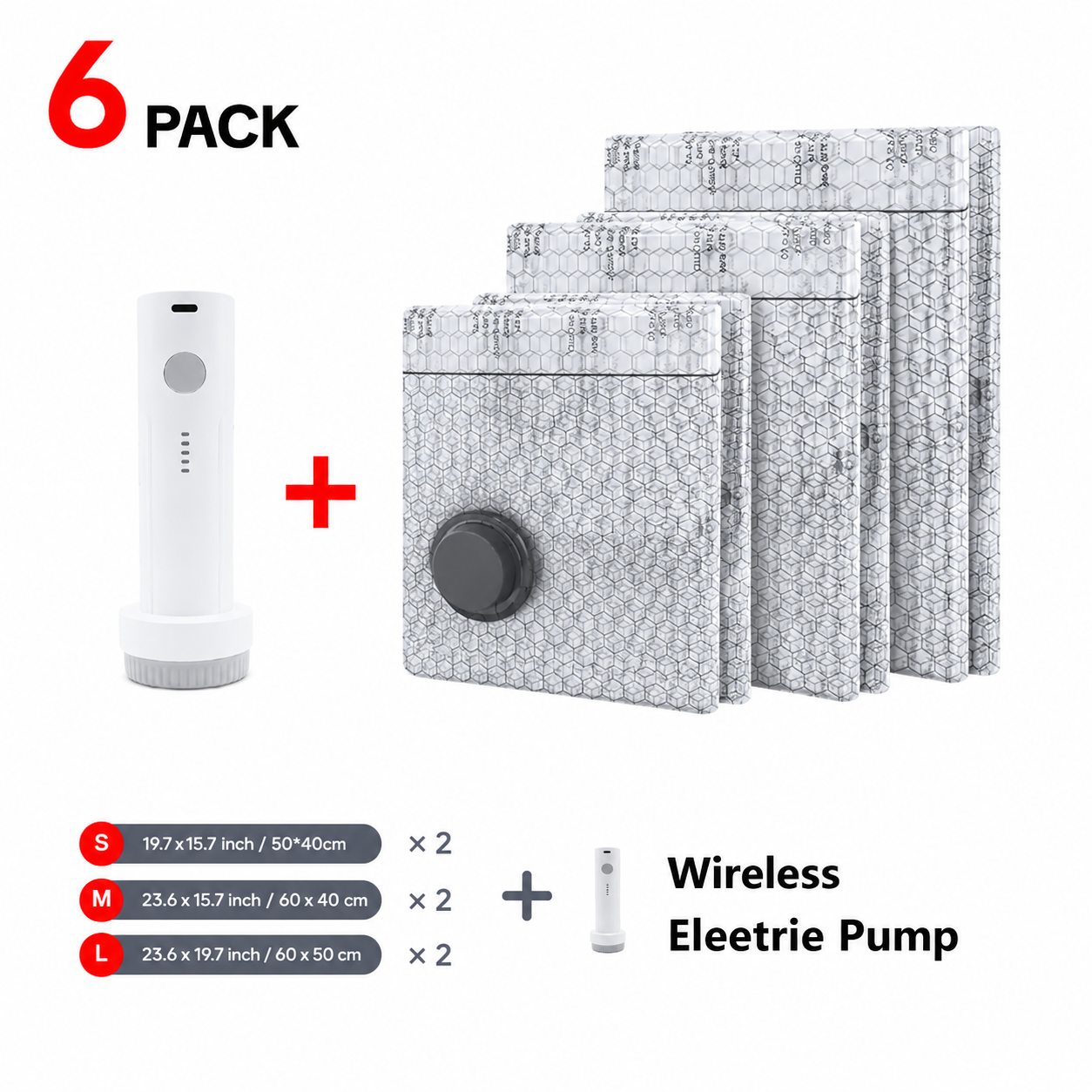 Vacuum Packing Pump Storage Bags