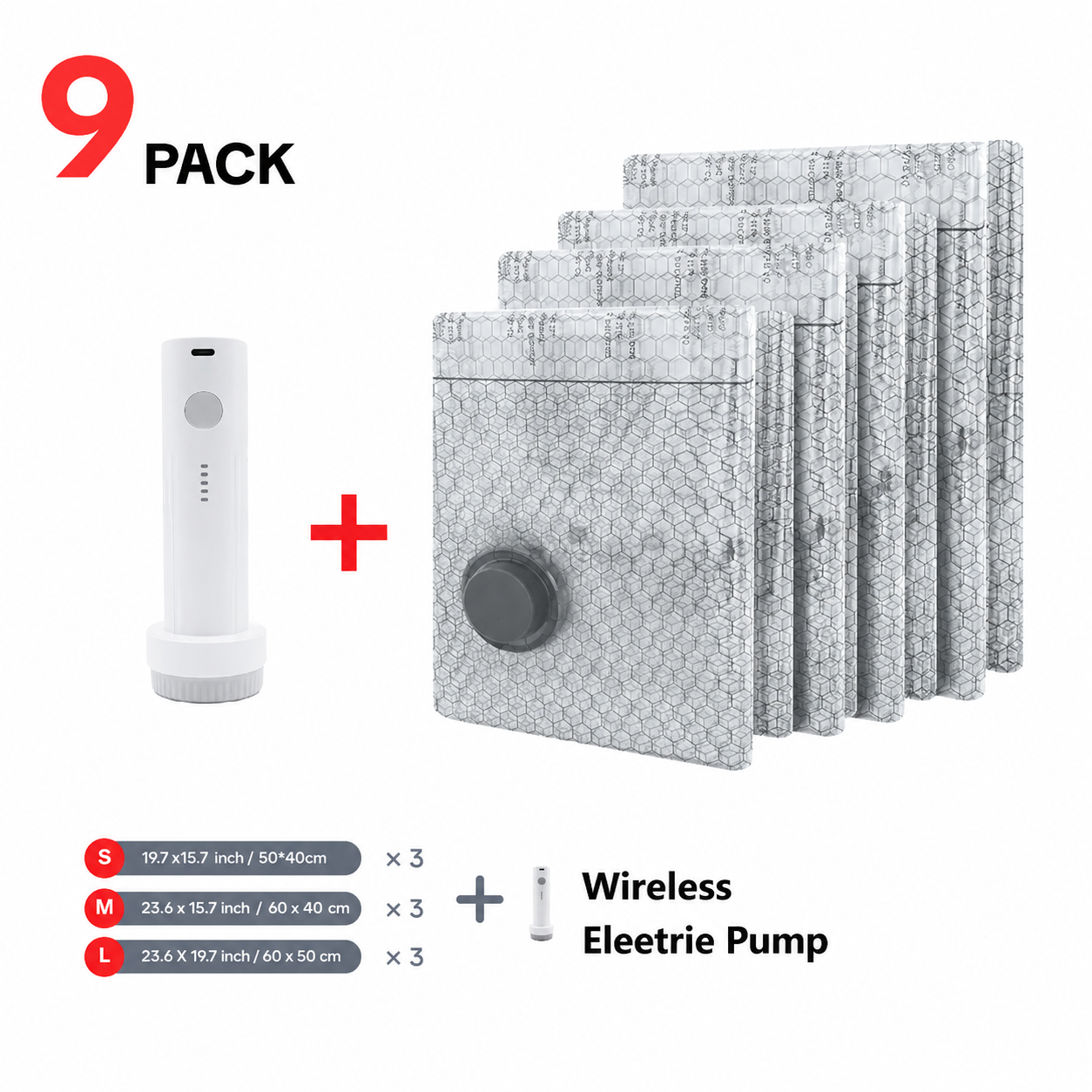 Vacuum Packing Pump Storage Bags