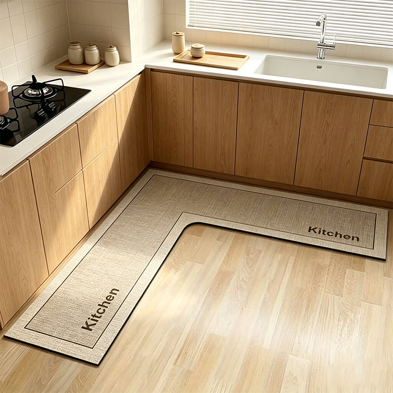 🍳💧L-Shape Diatomite Kitchen Corner Mat | Quickly Absorbs Water and Oil🧽