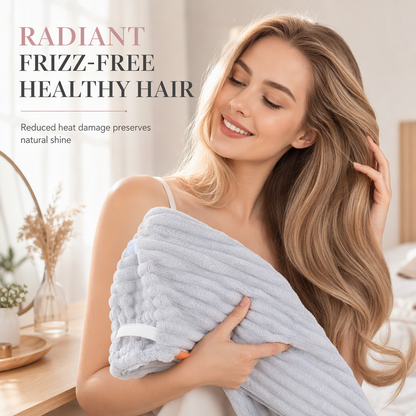 Bubble Plush Hair Towel Wrap – Quick-Dry & Super Absorbent