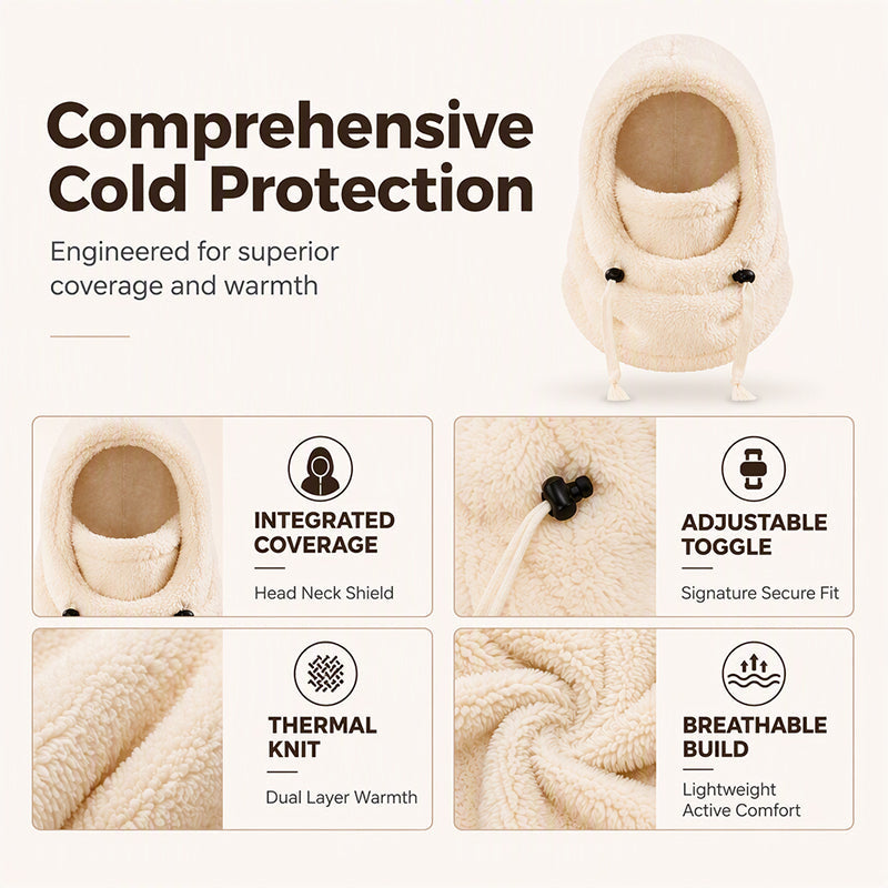 Kids' Cozy Fleece Hooded Scarf