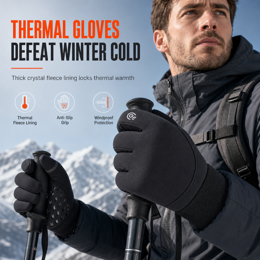 🥳HOT SALE🥳❄️50K+ SOLD!💥50% OFF!✨Winter Waterproof Cycling Gloves for Men and Women