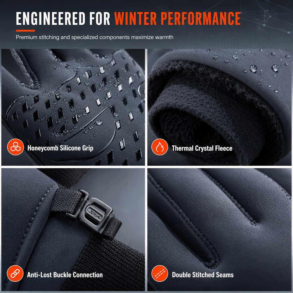 🥳HOT SALE🥳❄️50K+ SOLD!💥50% OFF!✨Winter Waterproof Cycling Gloves for Men and Women