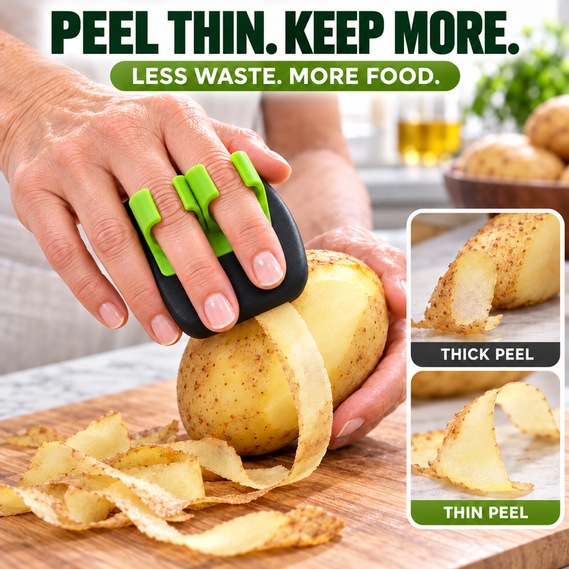 🥕Ergonomic Two-Finger Fruit and Vegetable Peeler